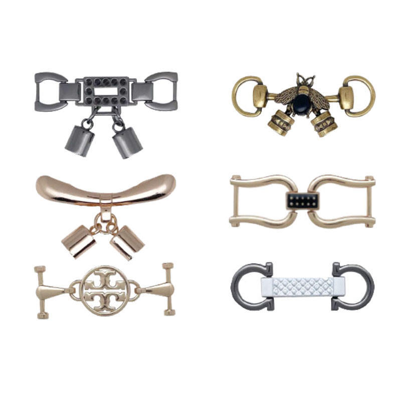 Wholesale Cheap Branded Shoe Buckles Metal New Shoe Metal Buckles Square Mens Long Face Shoes With Metal Buckled