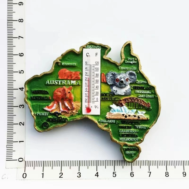 HY89-Geographic map thermometer