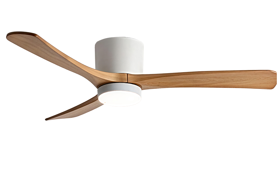 18W CCT LED fan light  Ø52. inch Solid wood-3WG DC 6 speeds