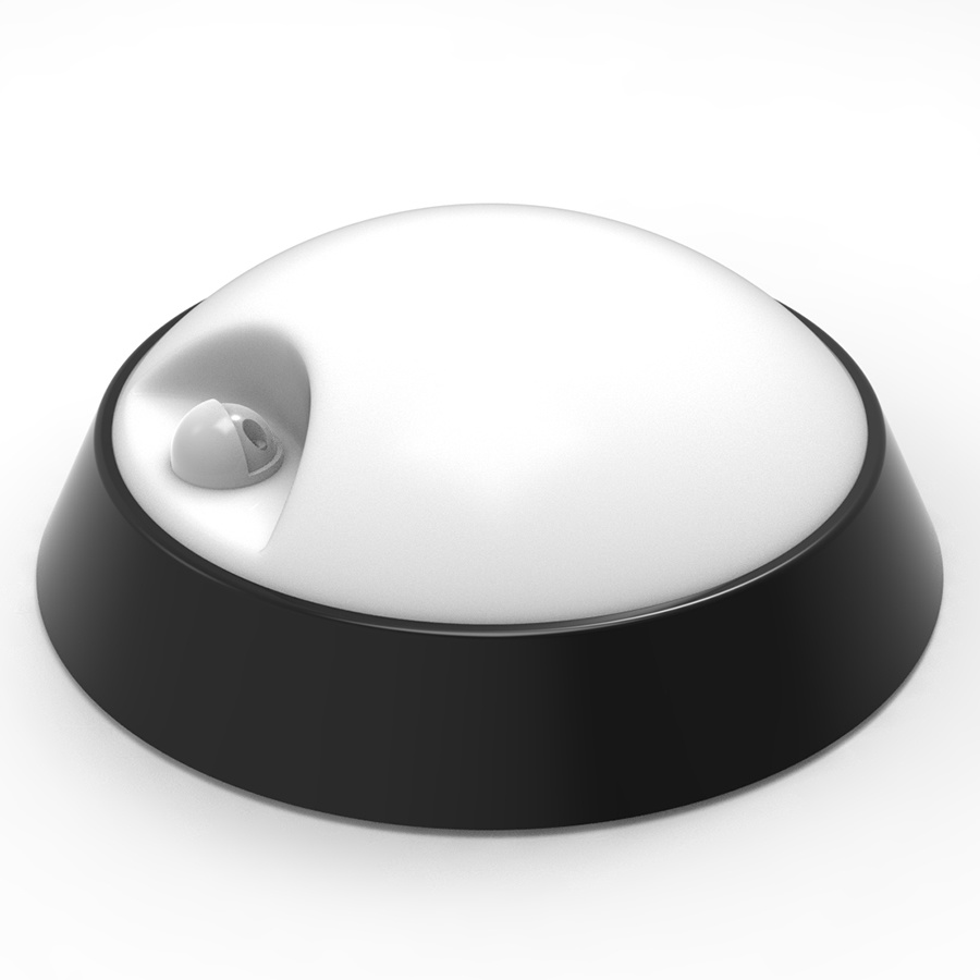 IP65 15W Round Bulkhead Light 3CCT and PA  With PIR Sensor