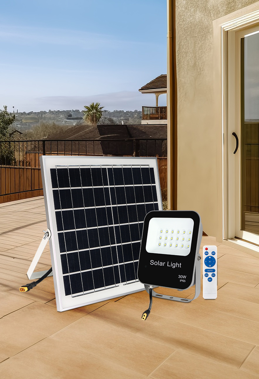 30W LED Solar Floodlight 2 Years Warranty IP65 Lumileds Chip