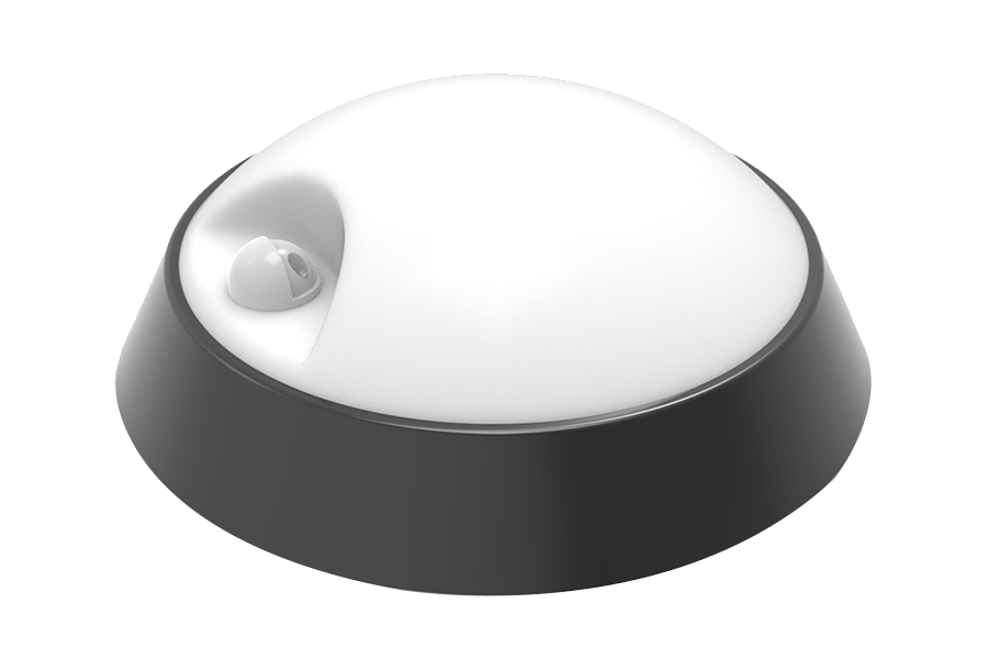 IP65 15W Round Bulkhead Light 3CCT and PA  With PIR Sensor