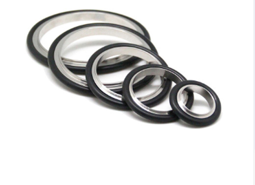 SS KF ISO fittings Center Ring with O-ring
