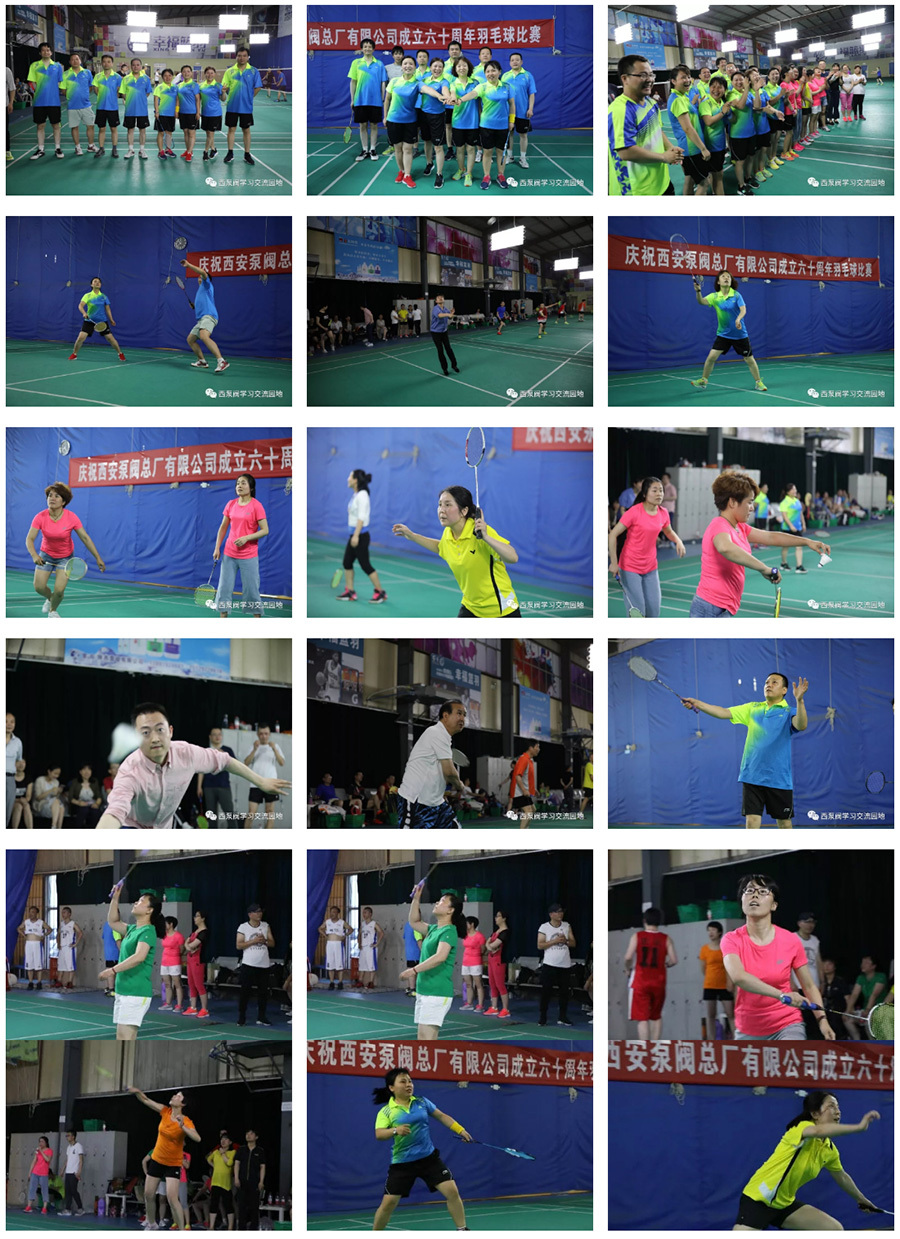 Celebrating the 60th Anniversary of Xi'an Pump & Valve Plant Co ..Ltd Badminton Competition Successfully Concluded