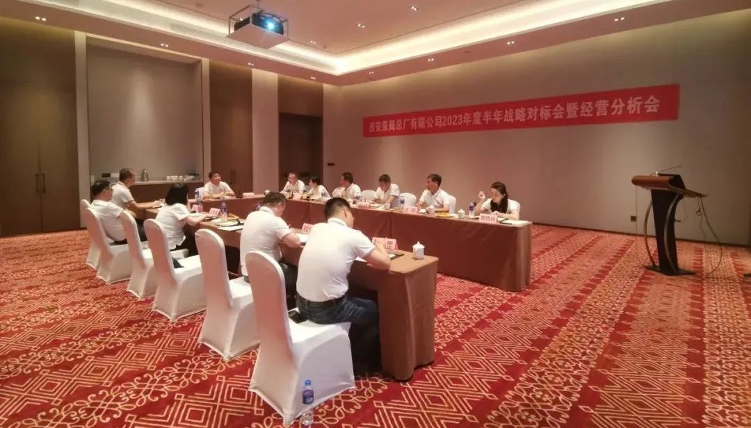 Set a firm goal and forge ahead. Xi'an Pump & Valve Plant Co ..Ltd held a 2022 semi-annual strategic benchmarking meeting.