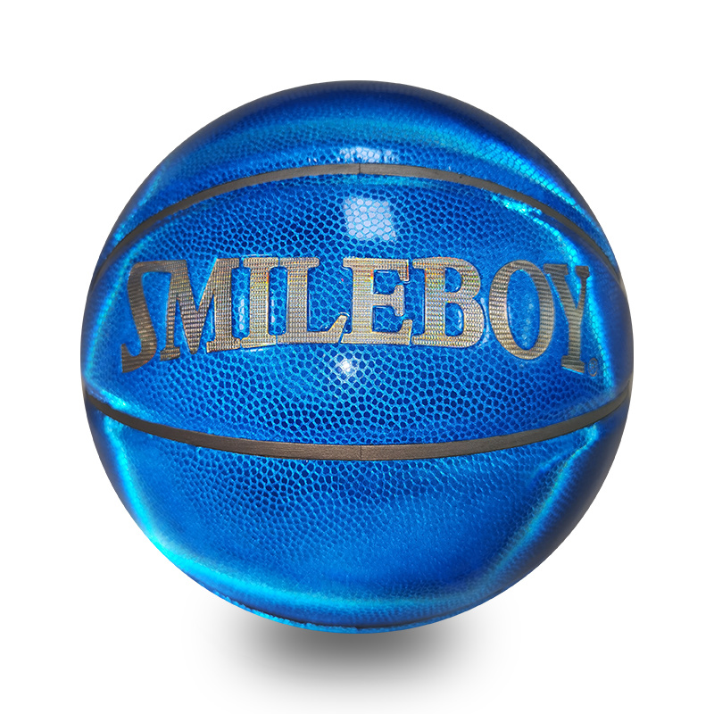 Reflective leather Basketball