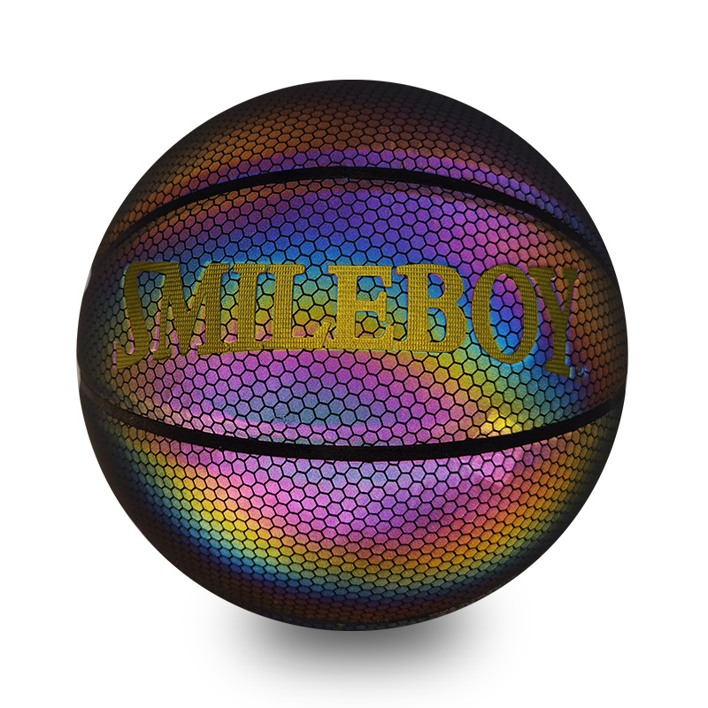 Reflective leather Basketball