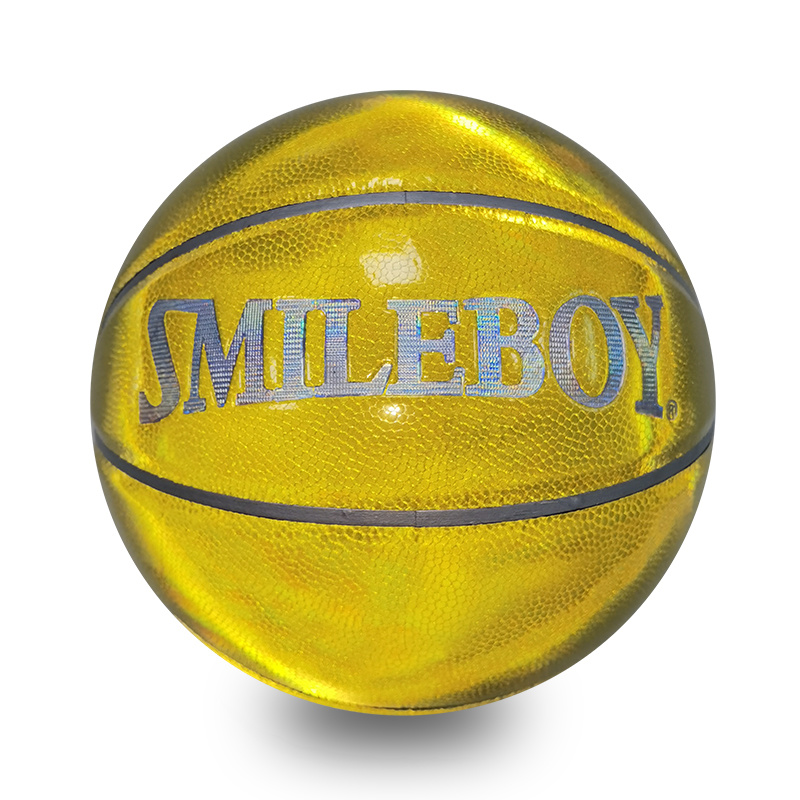 Reflective leather Basketball