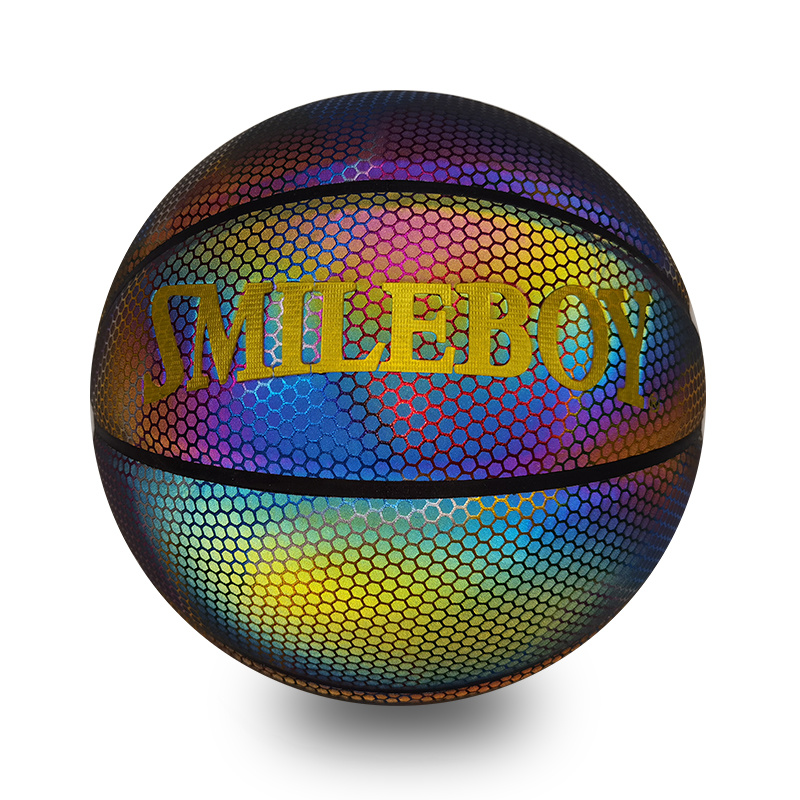 Reflective leather Basketball