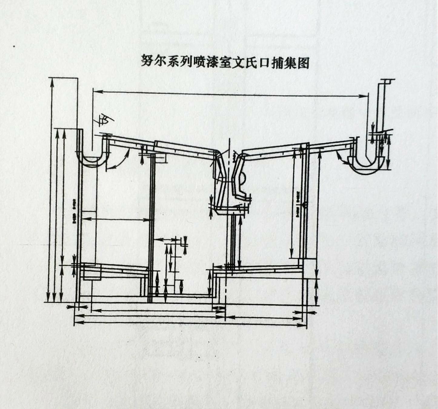 文丘里式噴漆室漆霧捕集口