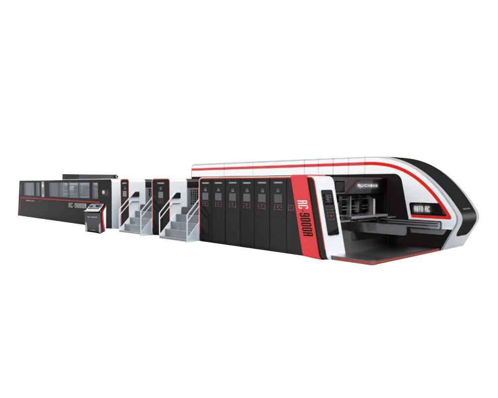 RS Series (high definition adsorption printing die cutter slotter folder gluer production line)