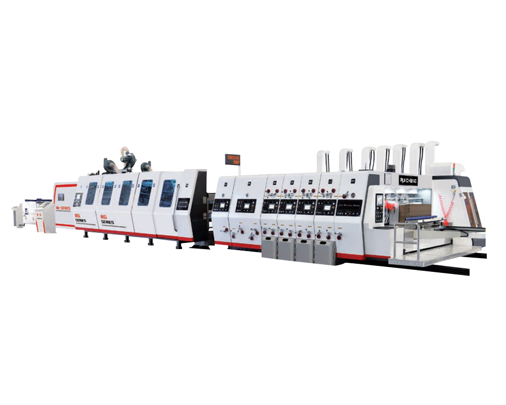 RG Series (adsorption printing die cutter slotter folder gluer production line)(roll to roll)