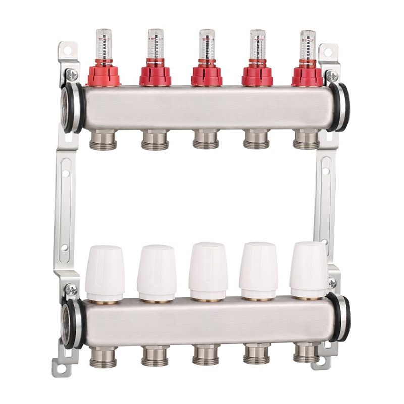 Pre-assembled manifold with flow meters