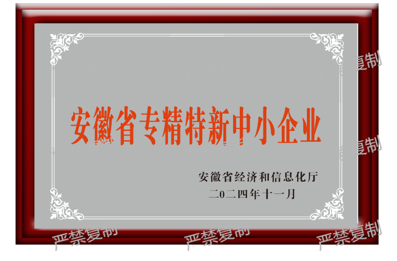 安徽省專精特新中小企業(yè)