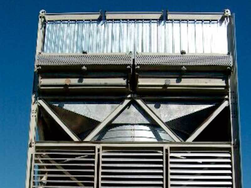 Hot air circulation air cooler