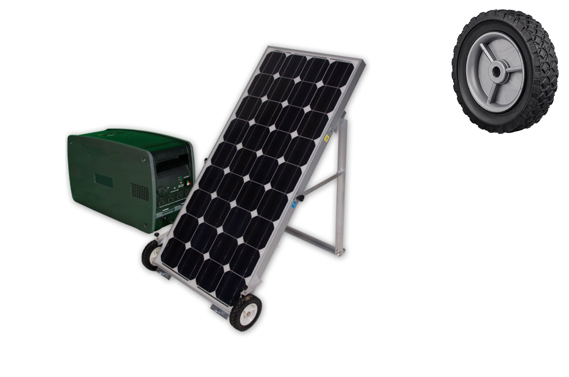 Solar electric heating plate wheel