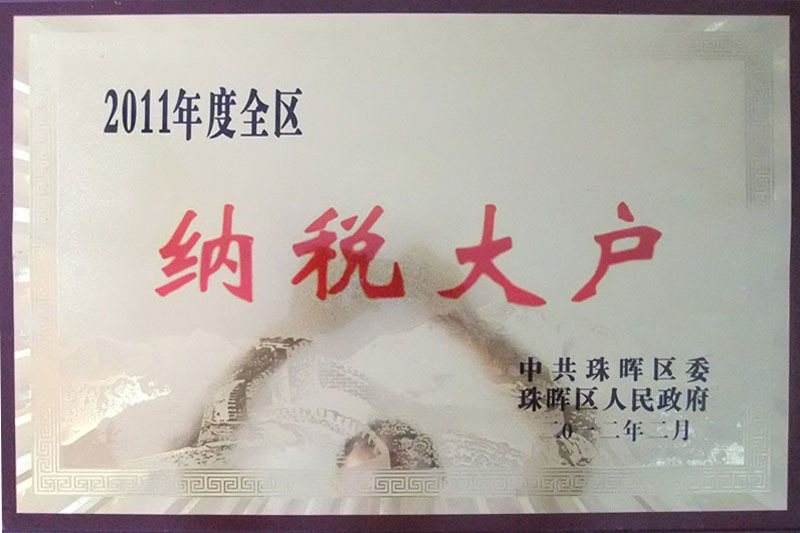 衡陽市珠暉區(qū)納稅大戶