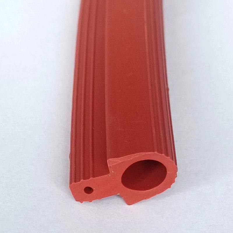 Silicone shaped sealing strip