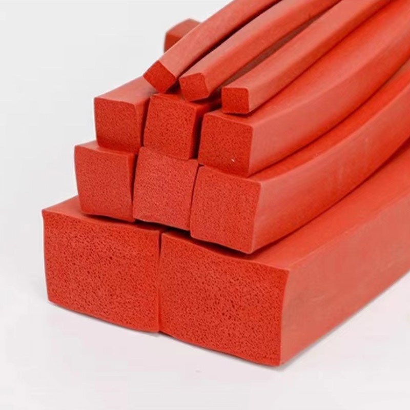 Silicone foam sealing strip