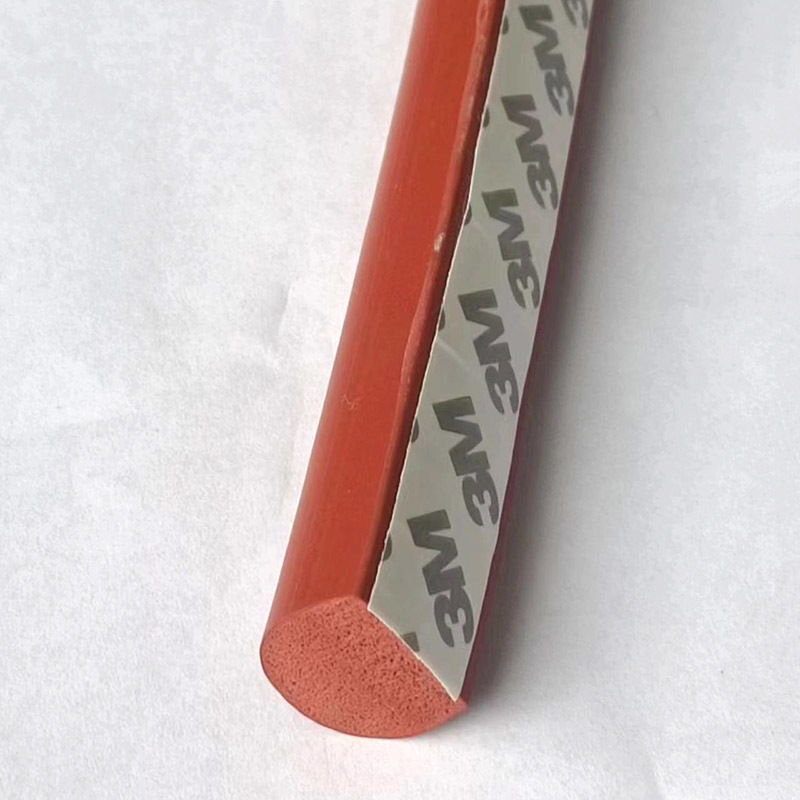 Silicone foam sealing strip