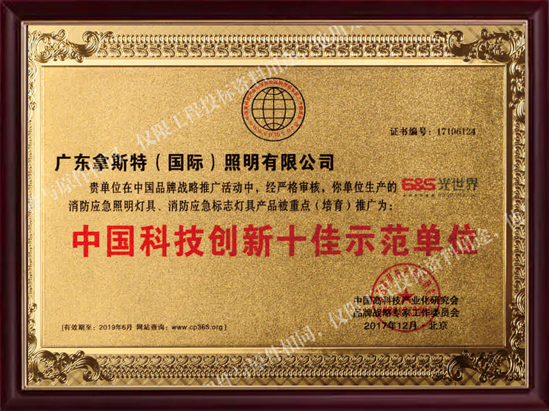 科技創(chuàng)新十佳示范單位