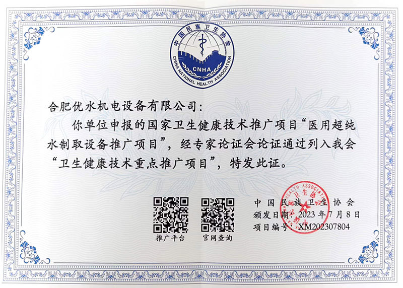 Key Promotion Project of Health Technology