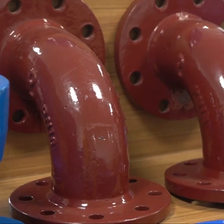 45° Double flanged bend