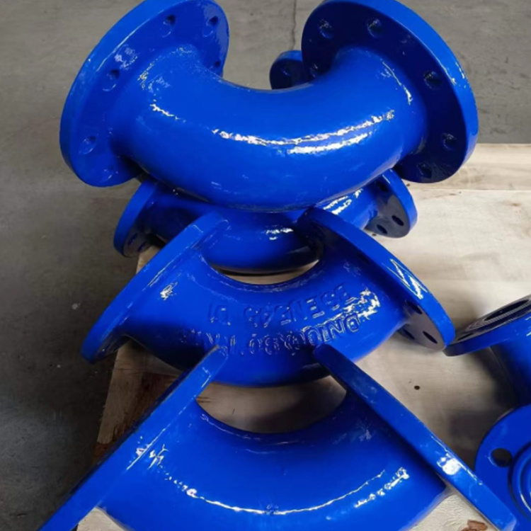 90° Double flanged bend