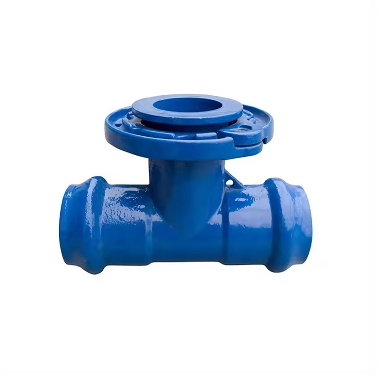 EN545 Flanged branch on double socket tee