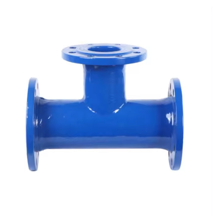 EN545 DN80X80 PN16 All flanged tee