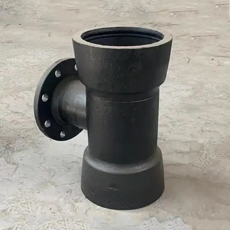One flange branch on double socket tee