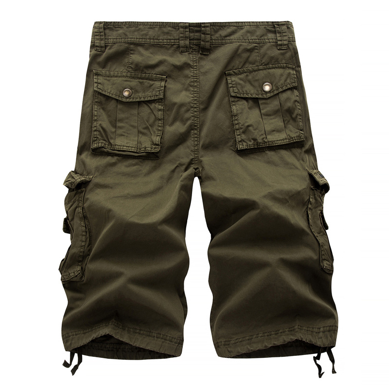 Mens Cargo Shorts Cotton Relaxed Fit Camouflage Camo Cargo Pants