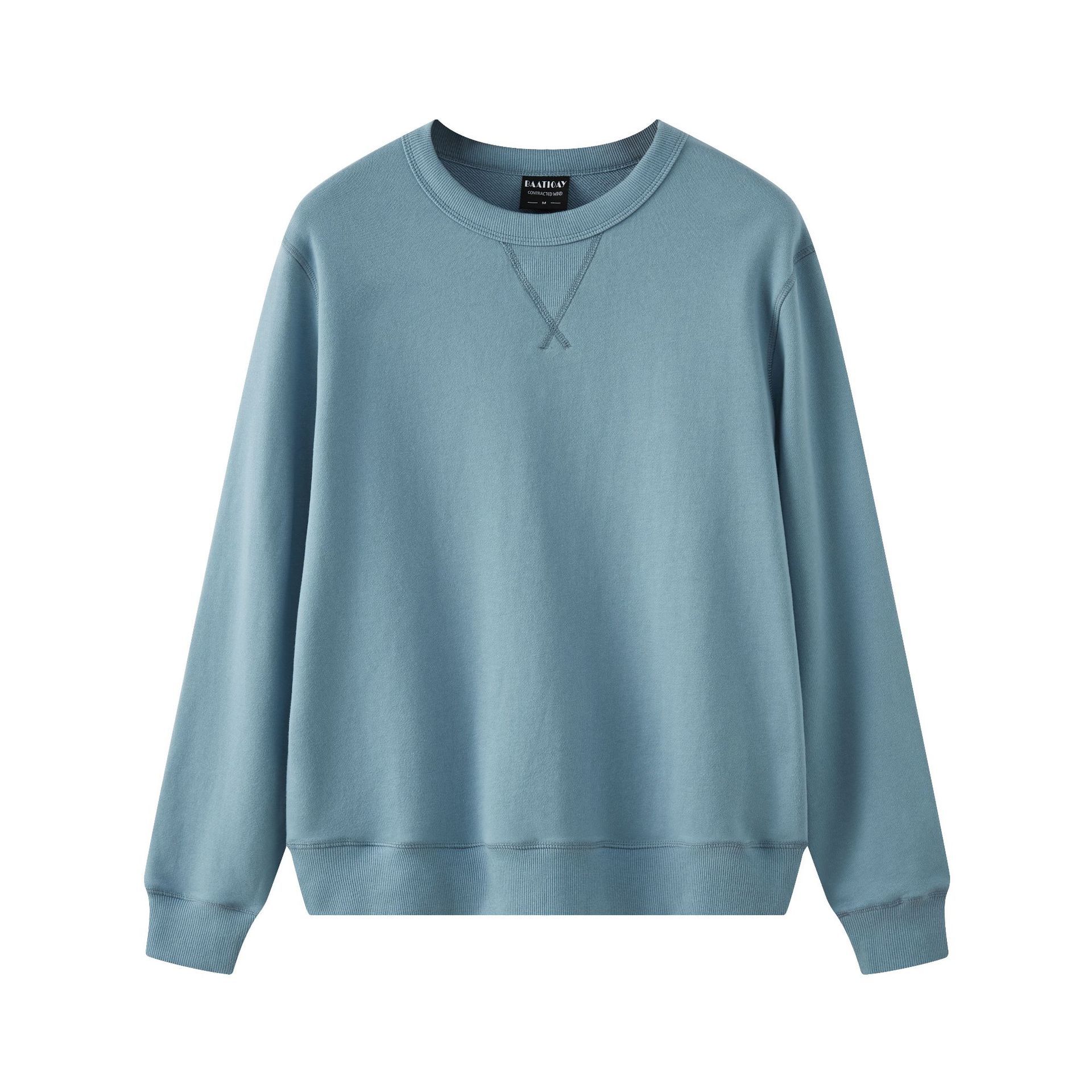 High Quality Women Custom Logo 340gsm Cotton Plus Size Crew Neck Blank Plain Men's Hoodies & Sweatshirts