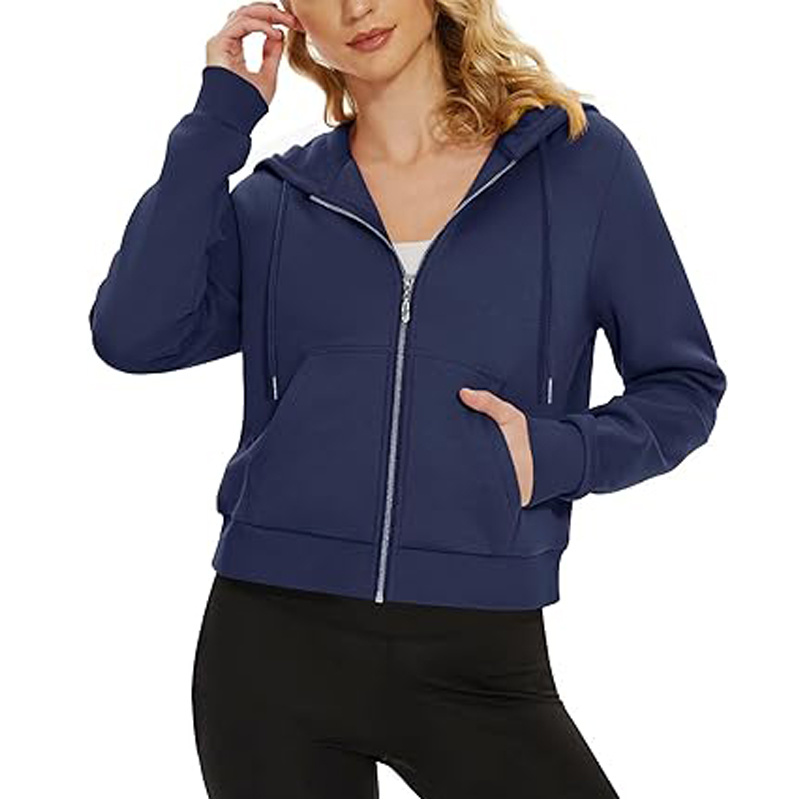 Women's Polar Fleece Full Zip Up Winter Jacket
