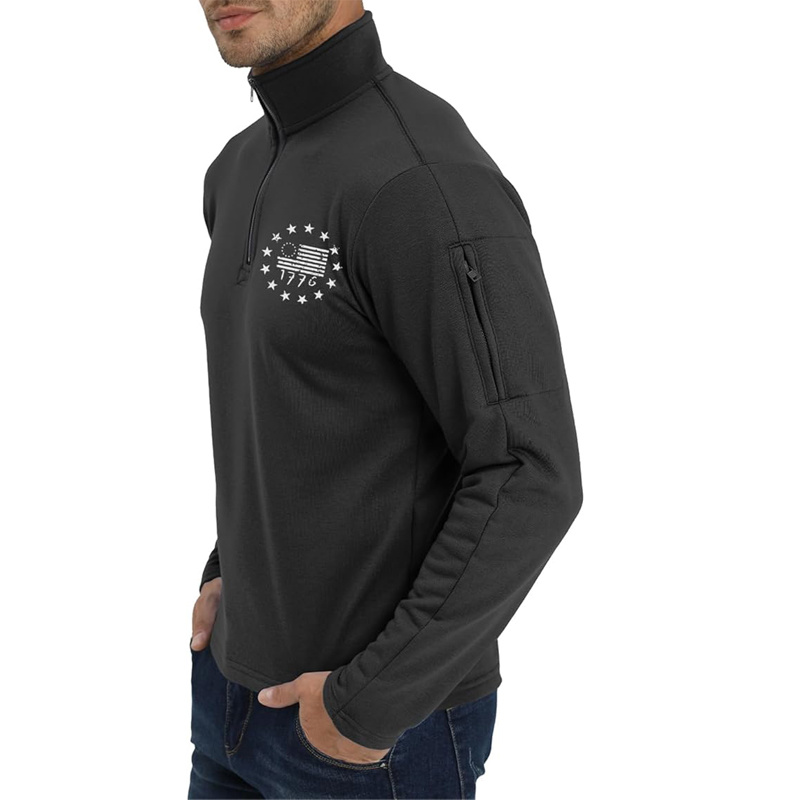 Men's Stand Collar Long Sleeve Sweatshirts