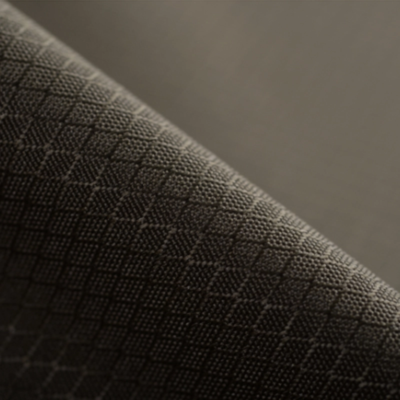 100% Polyester Diamond rib stop,AC coating