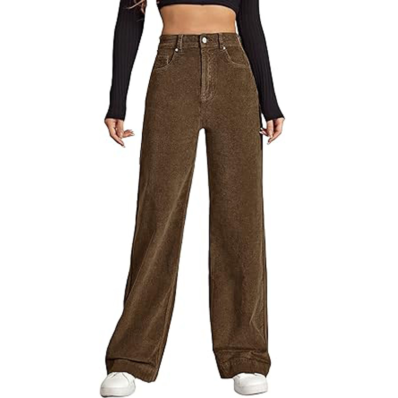 Women's Corduroy Loose Mid Rise Pant