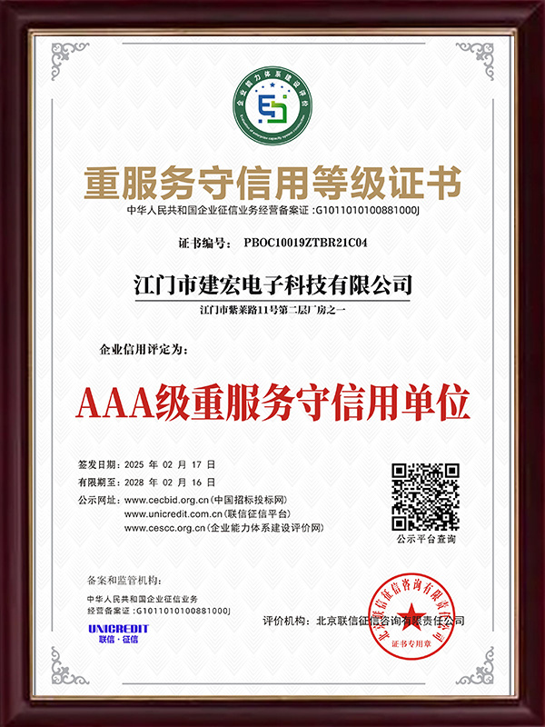 Qualification Certificate