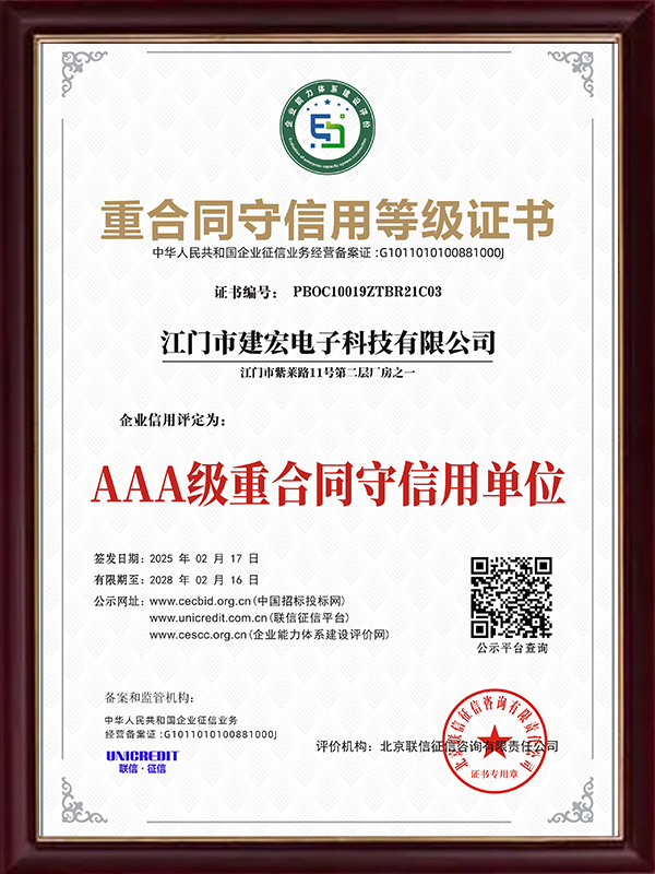 Qualification Certificate