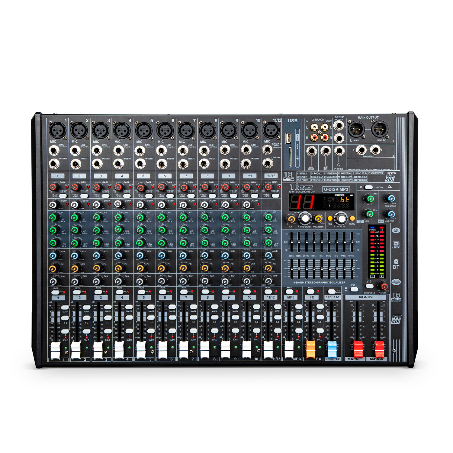 TRAIS MGP12-FX 12 Channels Professional Mixer