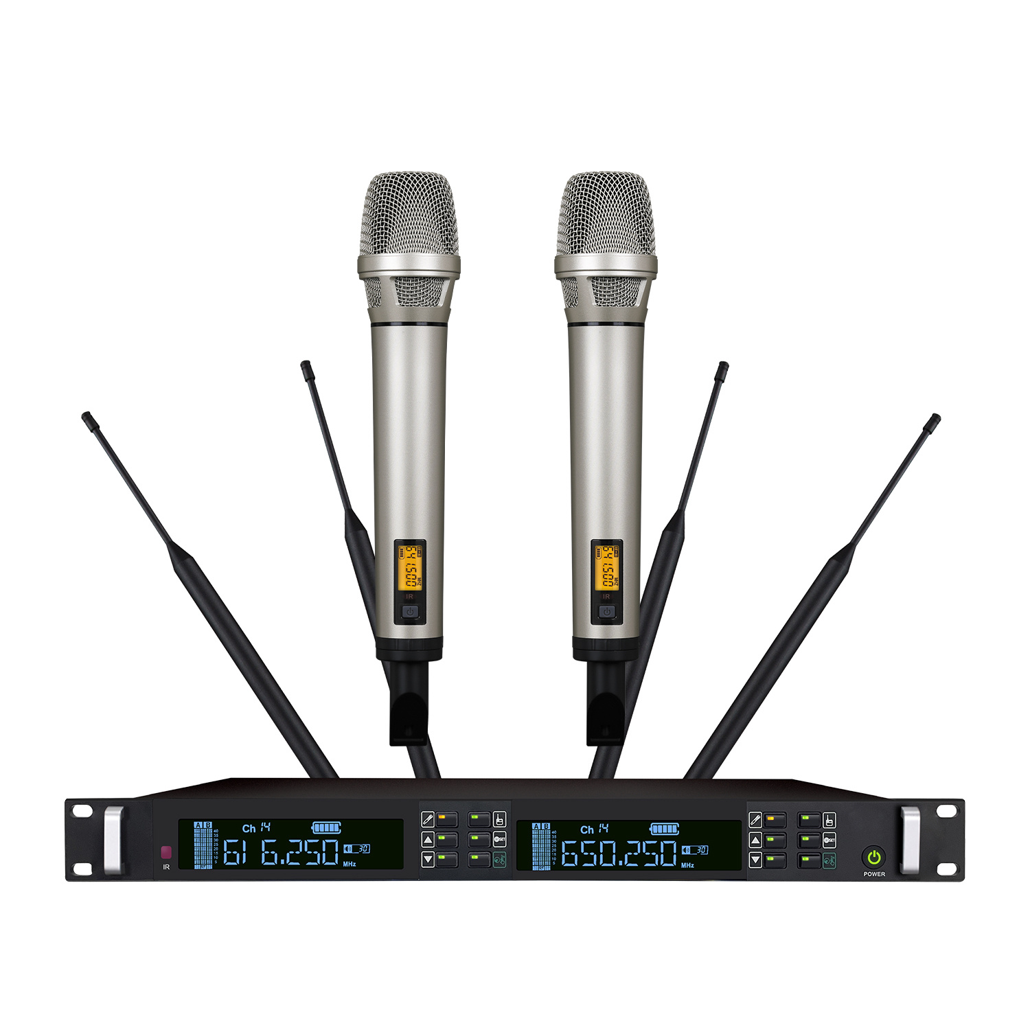 TRAIS UR-600 Cost-effective 2 Channels True Diversity Wireless Microphone for Events