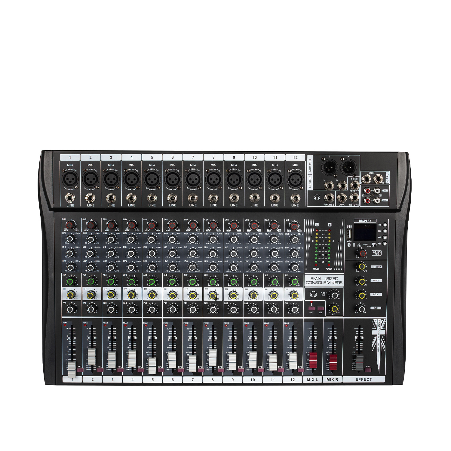 TRAIS EX-12/16 USB 12/16 Channels Professional Mixer