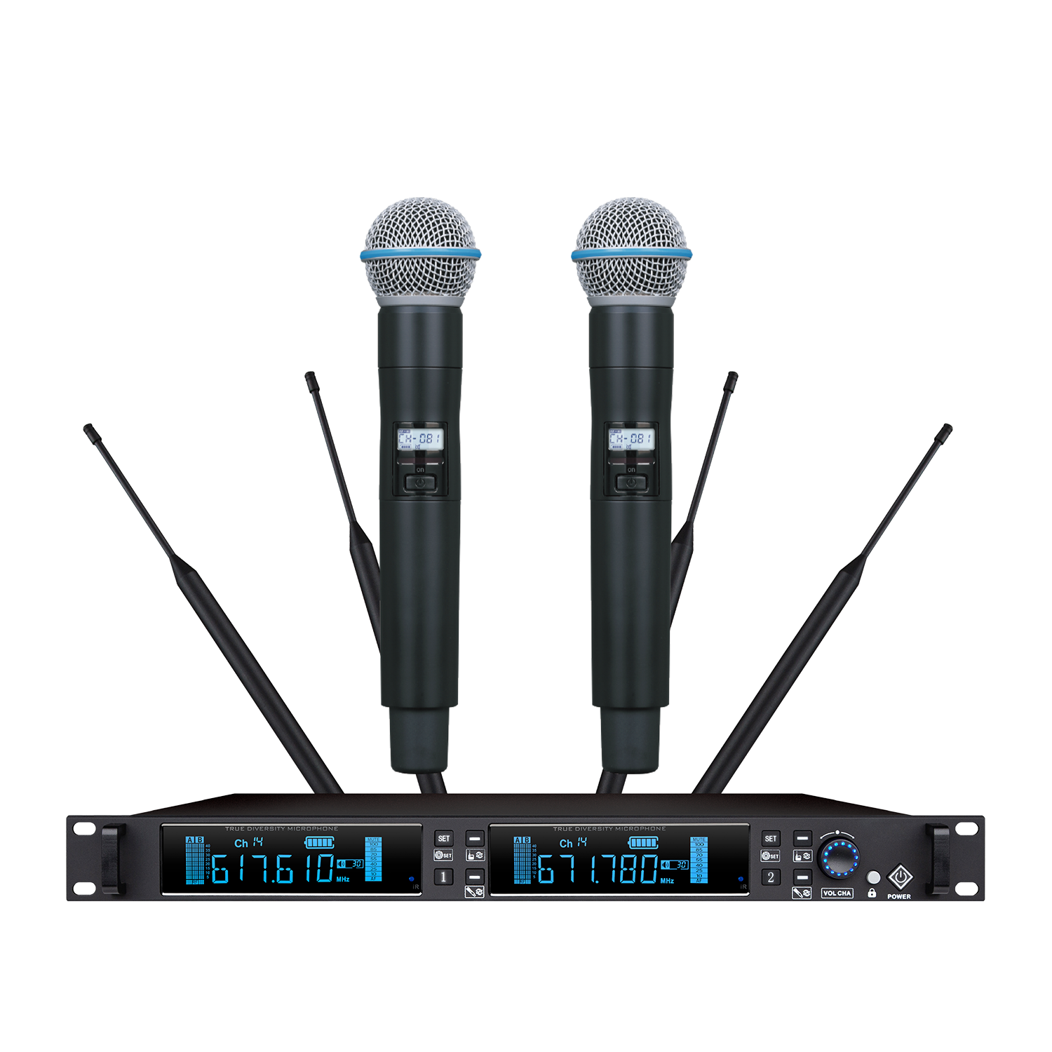 TRAIS UR-700 Flagship products, Enjoy excellent sound quality, Highly restore the authenticity of the voice, 300 meters receiving distance, The industry's most competitive true diversity stage performance microphone!