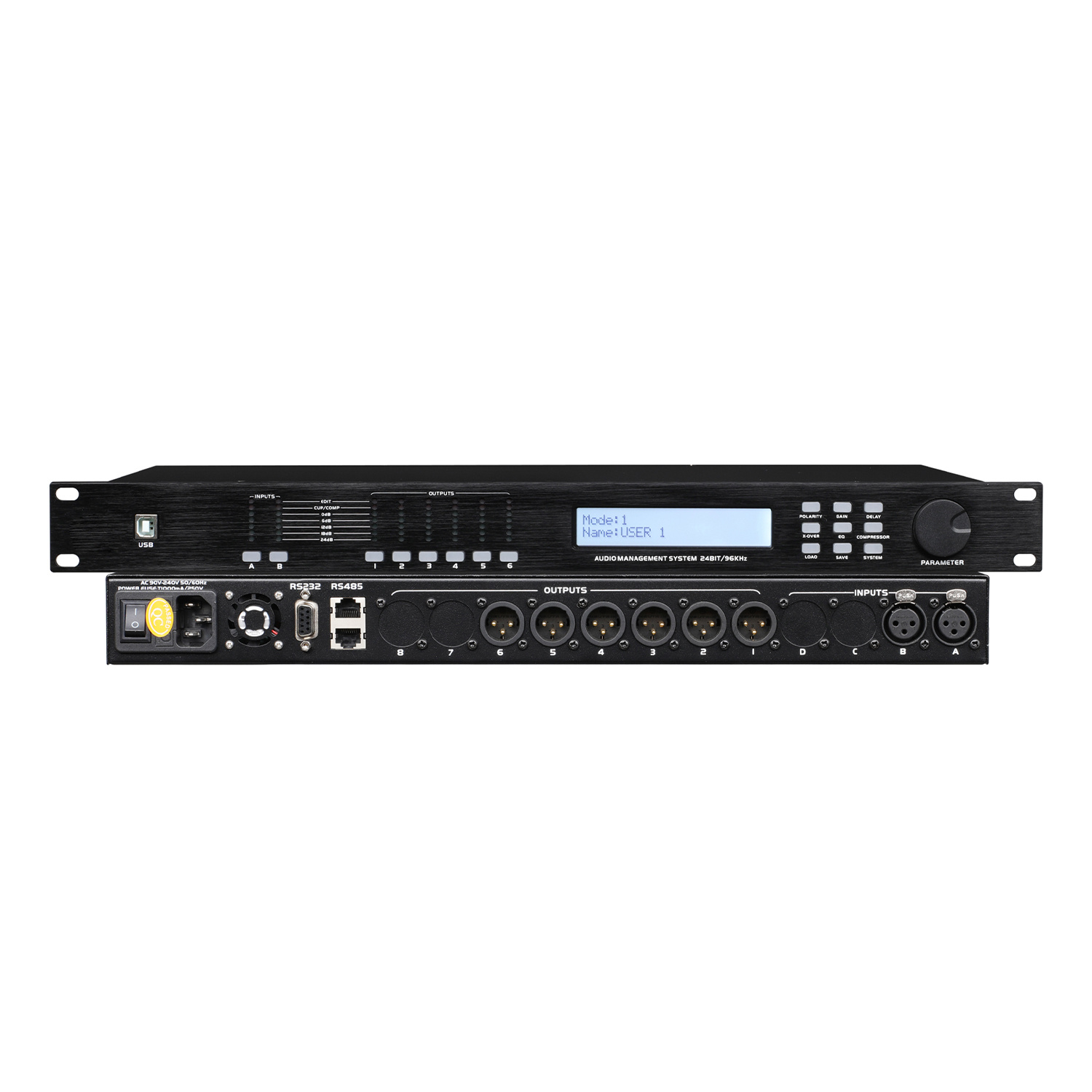 TRAIS DSP26 Two Input and Six Output Digital Audio Processor