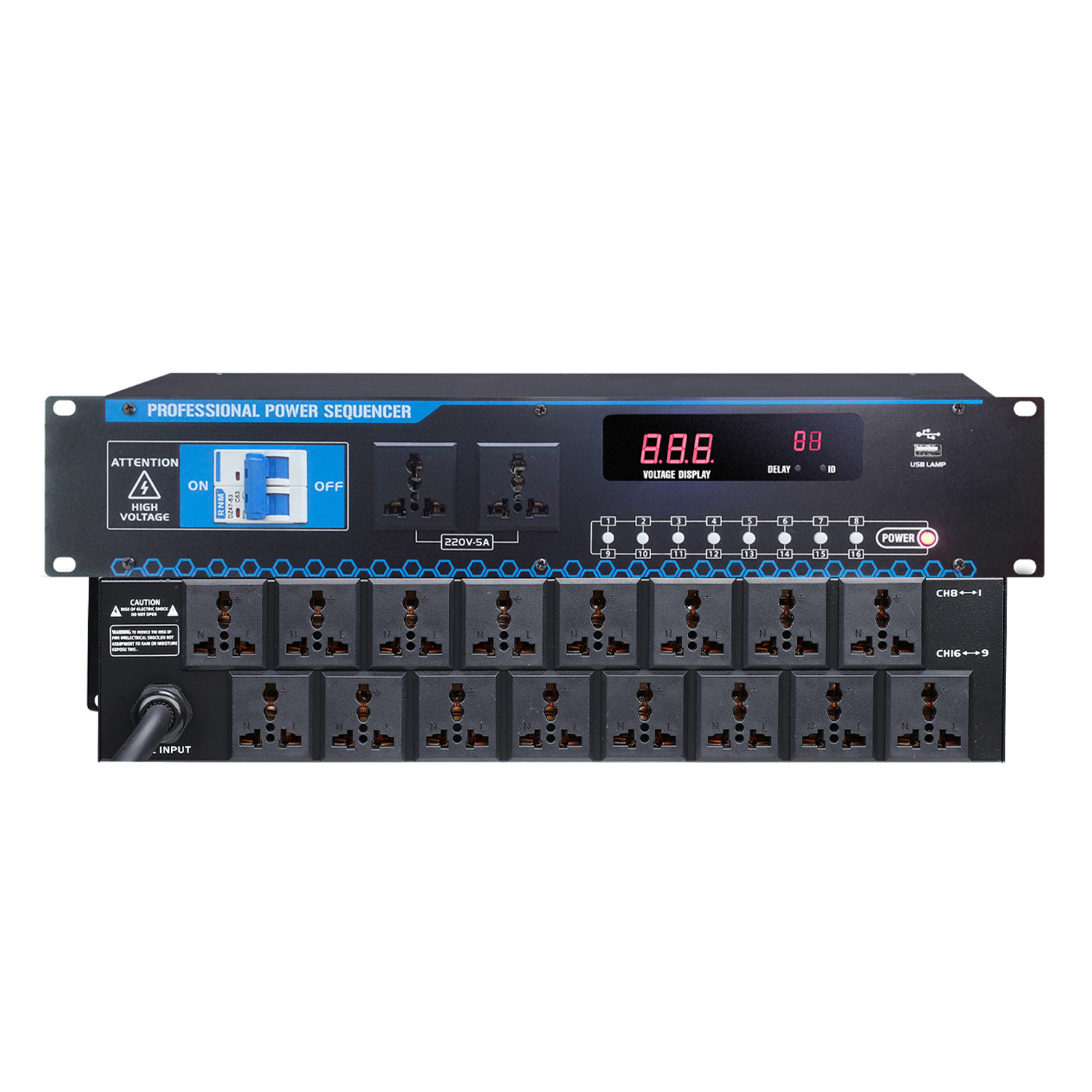 TRAIS PW16 Professional 16 Channels Power Sequencer