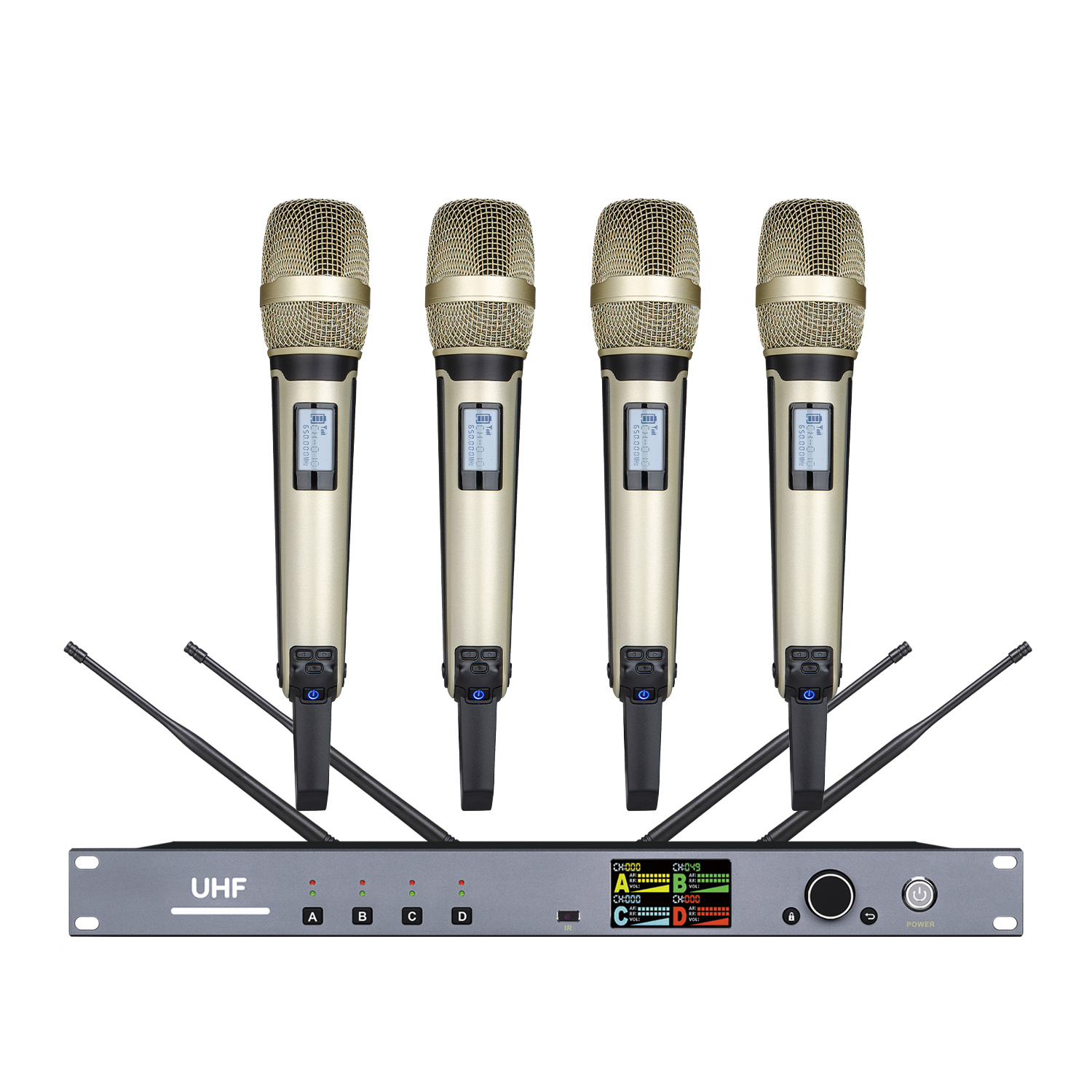 TRAIS UR-400 Professional 1 to 4 Wireless Microphone for Conference Speech Performance