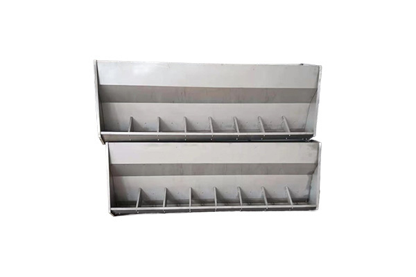 Stainless steel food trough