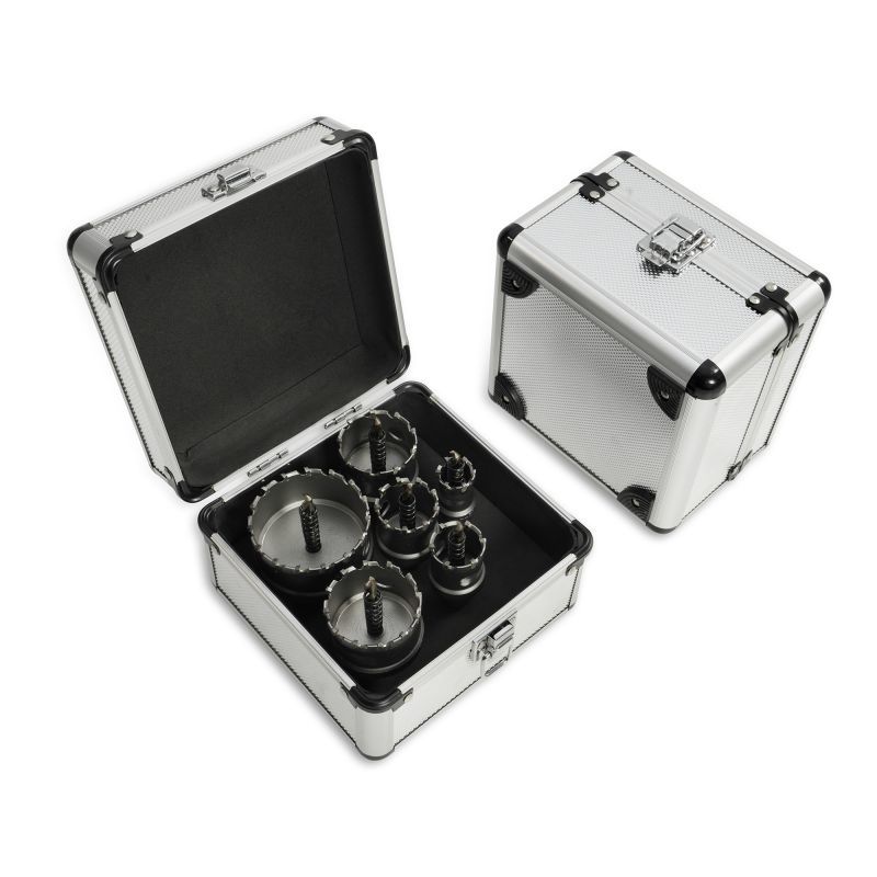 6-piece set of extended carbide hole opener