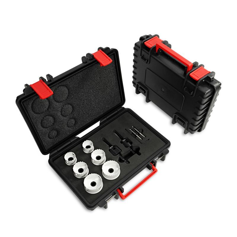 Ultra-thin bimetal hole opener 10-piece set (quick-connect type)
