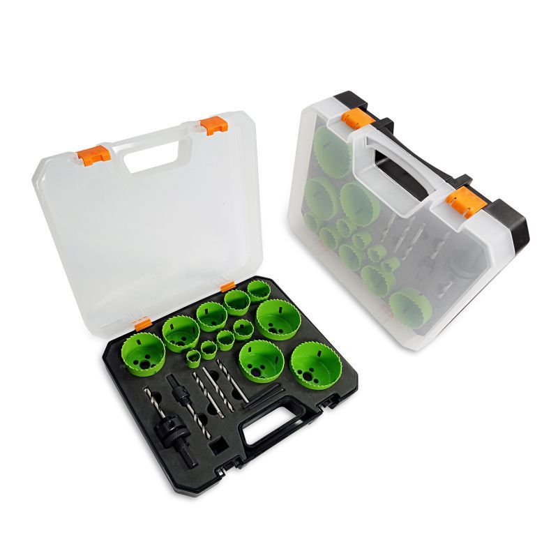 Bimetal hole opener set of 17 pieces